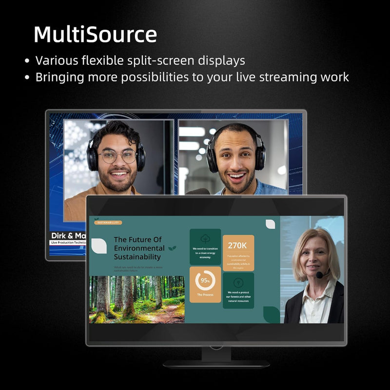 Osee GoStream Deck - HDMI Video Switcher & Live Broadcast Mixer | All-in-One Professional Streaming Solution