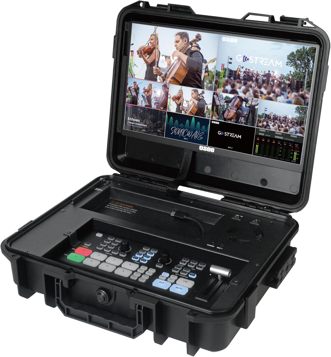 NB【開封動作品】OSEE Go Stream Deck ※HD-SDI4 GoStream Deck: HDMI Video Switcher & Live Broadcast Mixer | Osee