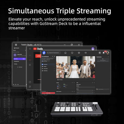 Osee GoStream Deck - HDMI Video Switcher & Live Broadcast Mixer | All-in-One Professional Streaming Solution