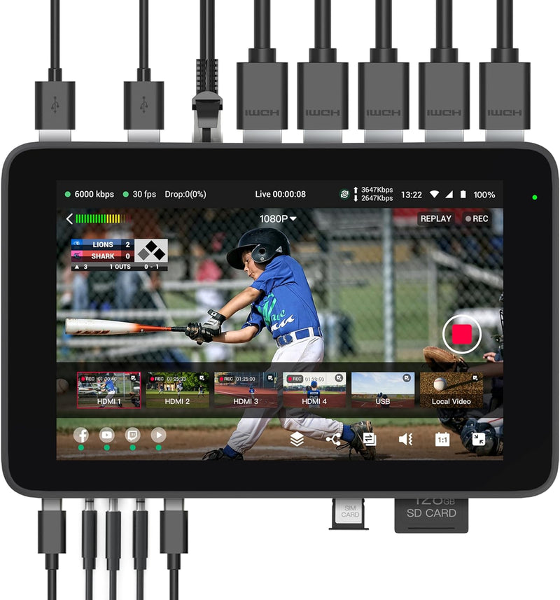 YoloLiv YoloBox Ultra All-in-One Multicamera Live Streaming and Switching System