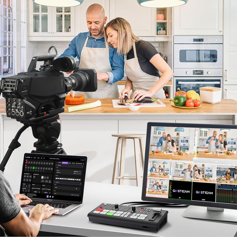 Osee GoStream Deck - HDMI Video Switcher & Live Broadcast Mixer | All-in-One Professional Streaming Solution