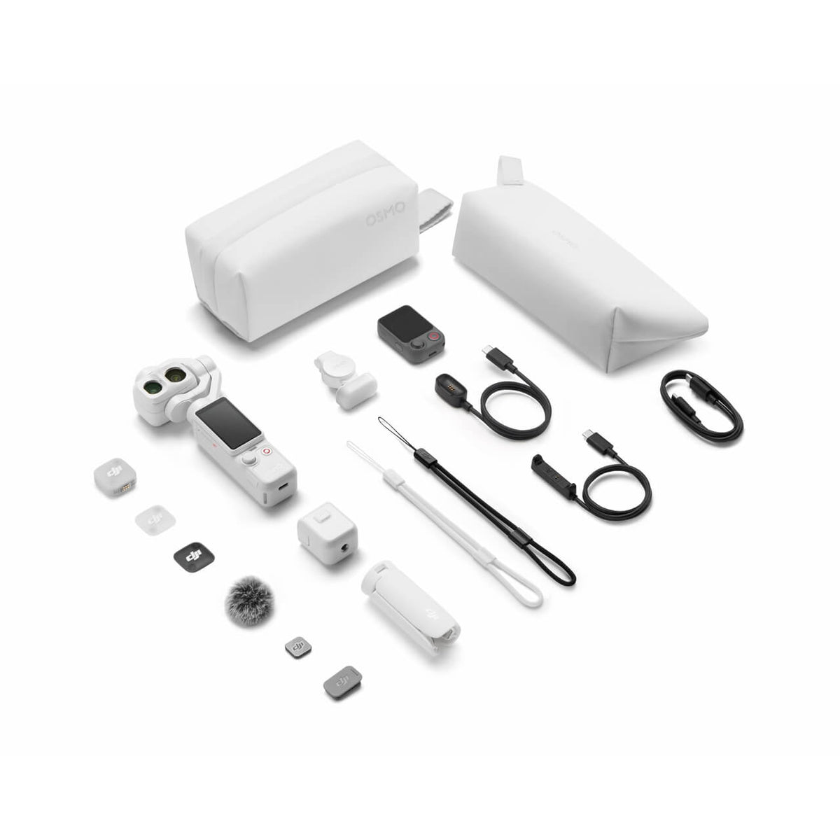 Osmo Pocket 4P Vlog Combo Pearl White dual-lens pocket gimbal camera