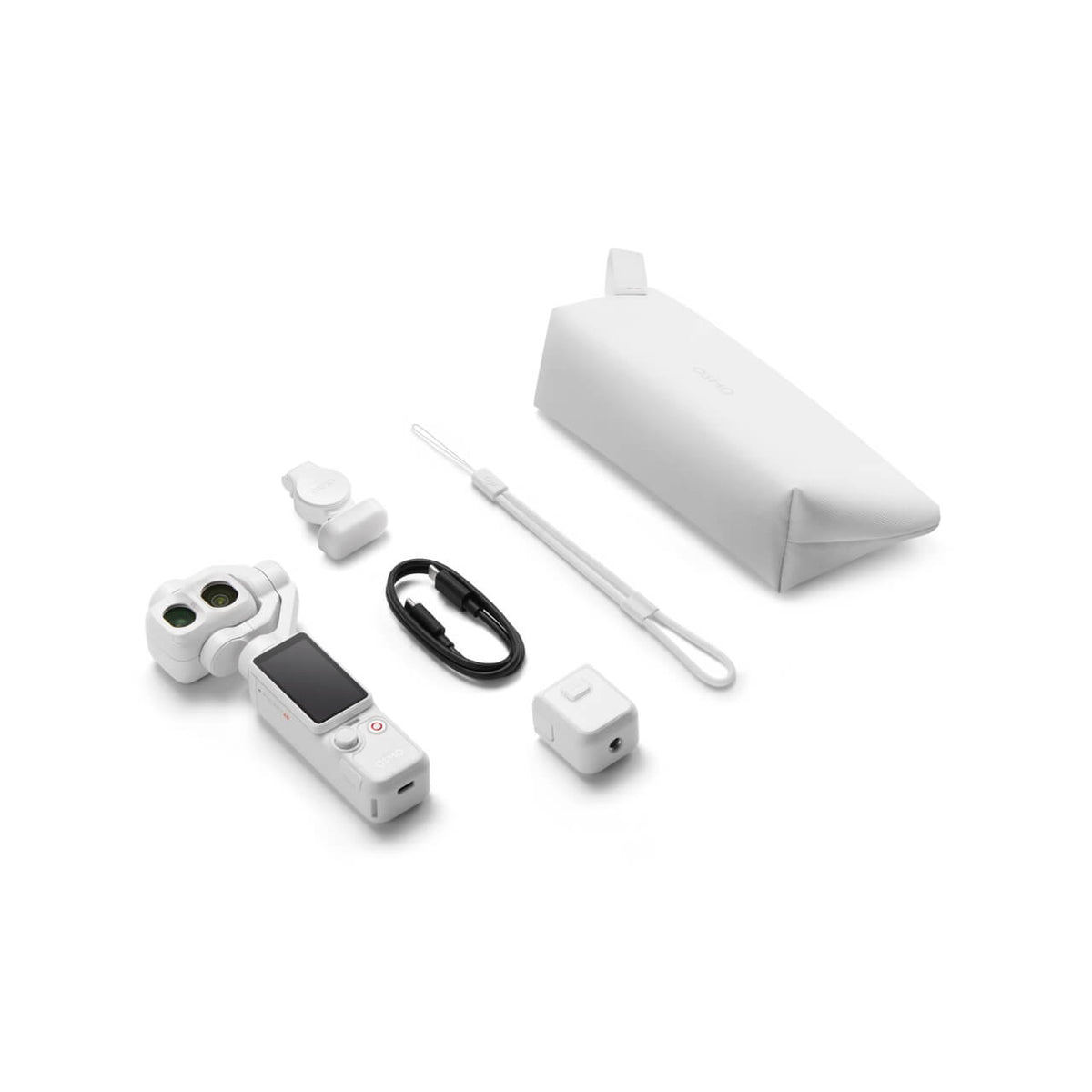Osmo Pocket 4P Standard Combo Pearl White dual-lens pocket gimbal camera