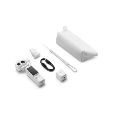 Osmo Pocket 4P Standard Combo Pearl White dual-lens pocket gimbal camera