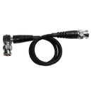 Kondor Blue 20" 12G SDI Straight to Right Angle Cable for 4K 60p Camera Monitors and Transmitters (Raven Black)