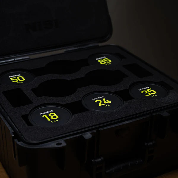 NiSi Aureus Prime Full-Frame Cine Lens 5-Lens Set (PL-mount)