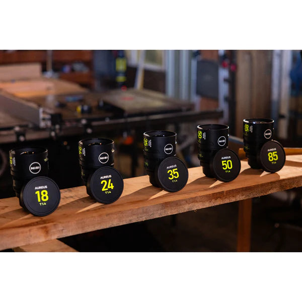 NiSi Aureus Prime Full-Frame Cine Lens 5-Lens Set (PL-mount)