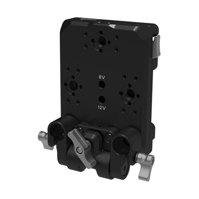 Kondor Blue Pro Gold Mount Battery Plate with Swiveling Rod Block (Raven Black)