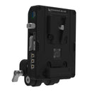 Kondor Blue Pro V-Mount Battery Plate with Swiveling Rod Block (Raven Black)