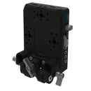Kondor Blue Pro V-Mount Battery Plate with Swiveling Rod Block (Raven Black)