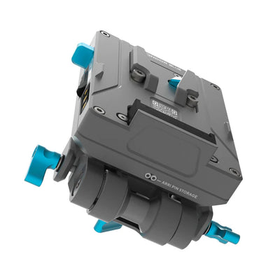 Kondor Blue Pro V-Mount Battery Plate with Swiveling Rod Block (Space Gray)