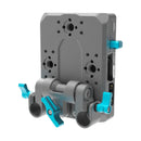 Kondor Blue Pro V-Mount Battery Plate with Swiveling Rod Block (Space Gray)