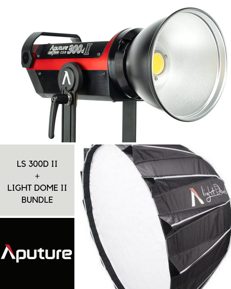(BUNDLE) Aputure LS 300D II - V + Light Dome II Combo