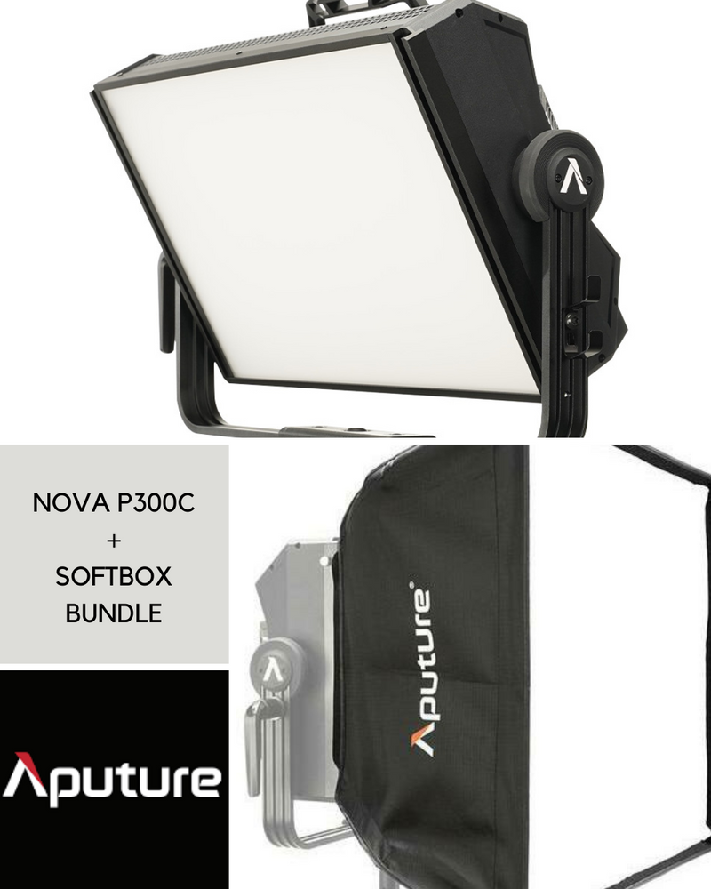 (BUNDLE) Aputure Nova P300c Panel + Softbox Combo