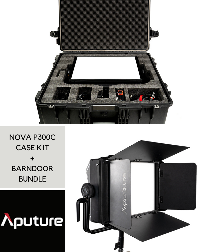 (BUNDLE) Aputure Nova P300c Case Kit + Barndoor