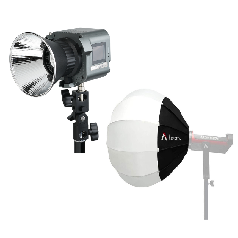 (BUNDLE) Amaran COB 60D 65W Daylight Bowens Mount LED + Lantern Kit