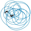 Kondor Blue Ultra Thin 6G SDI Video Cable Right Angle BNC (10ft)