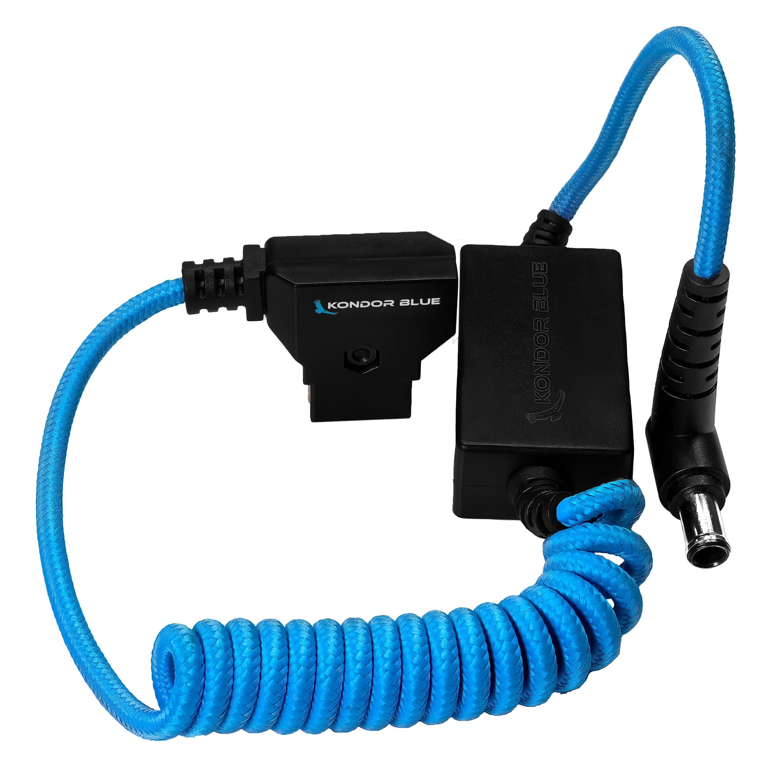 Kondor Blue D-Tap to 19.5V Regulated DC Coiled Cable for Sony FX9/FX6