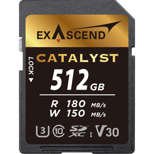 Exascend Catalyst UHS-I V30 SDXC Memory Card - 512GB