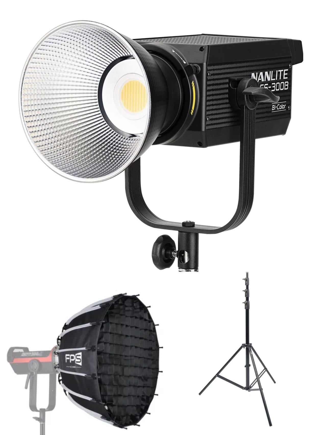 bi color led video light - Nanlite FS-300B Lighting Bundle