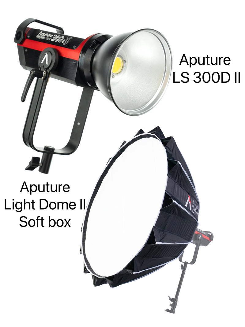 (BUNDLE) Aputure LS 300D II - V + Light Dome II Softbox