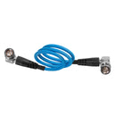 Kondor Blue  22" 12G SDI Right Angle Cable for 4K 60p Camera Monitors and Transmitters (Kondor Blue)