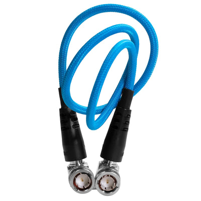 Kondor Blue  22" 12G SDI Right Angle Cable for 4K 60p Camera Monitors and Transmitters (Kondor Blue)