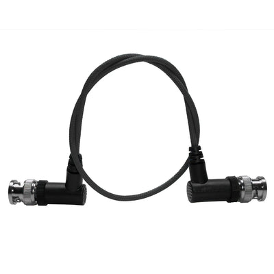 Kondor Blue Kondor Blue Ultra Thin 3G SDI Video Cable Right Angle BNC (16") (Raven Black) - Film Gear Canada