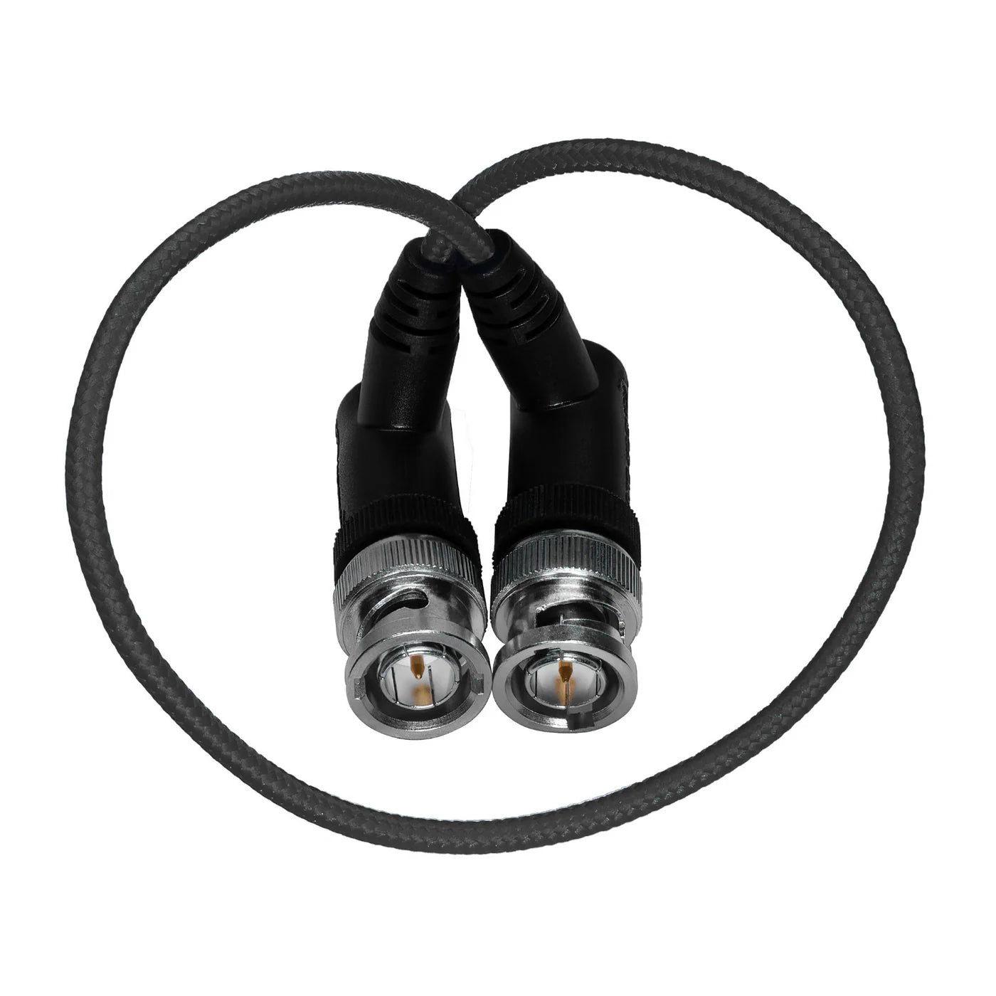 Kondor Blue Kondor Blue Ultra Thin 3G SDI Video Cable Right Angle BNC (16") (Raven Black) - Film Gear Canada