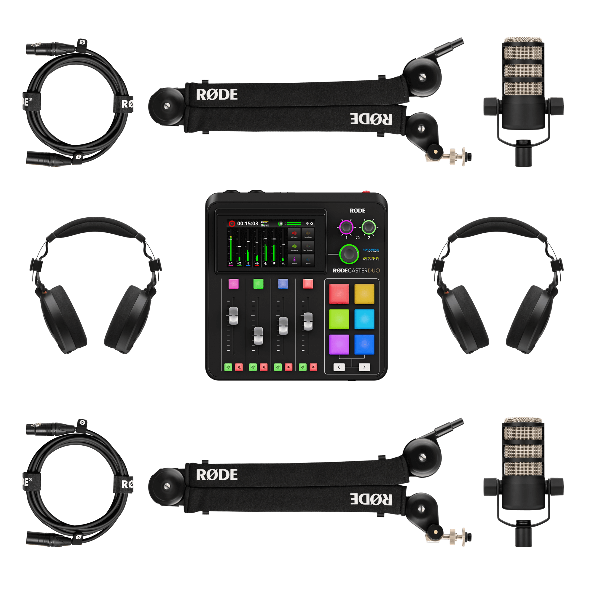 Rode Podcaster Bundle (2-Person) Black