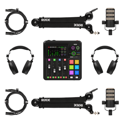 Rode Podcaster Bundle (2-Person) Black