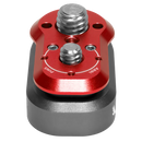 Kondor Blue Mini Lock Quick Release Plates for Professional Camera Workflows (Cardinal Red)