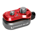 Kondor Blue Mini Lock Quick Release Plates for Professional Camera Workflows (Cardinal Red)