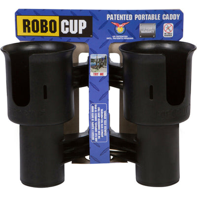 RoboCup Clamp-On Dual Cup Holder (Black)