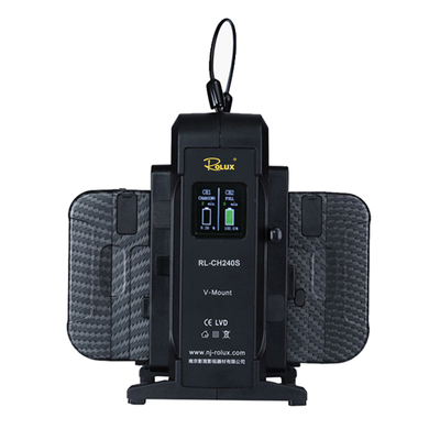 Rolux 268Wh 14v Heavy Duty V-Mount Battery FREE Dual Charger