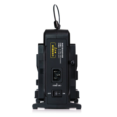 Rolux Compact V-Mount Dual Channel Pro Battery Charger