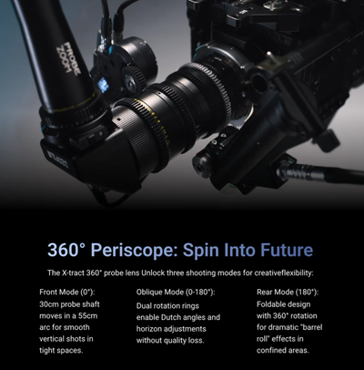 DZOFilm X-Tract 18-28mm T8 FF Detachable Probe Zoom with Case (90° & 360°, ARRI PL, Metric)