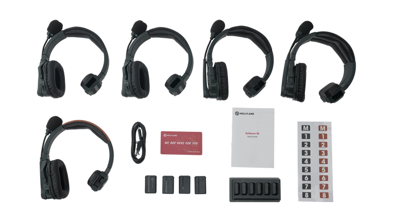 Hollyland Solidcom SE - 5S 5-Person Noise Cancelling Headset Intercom System