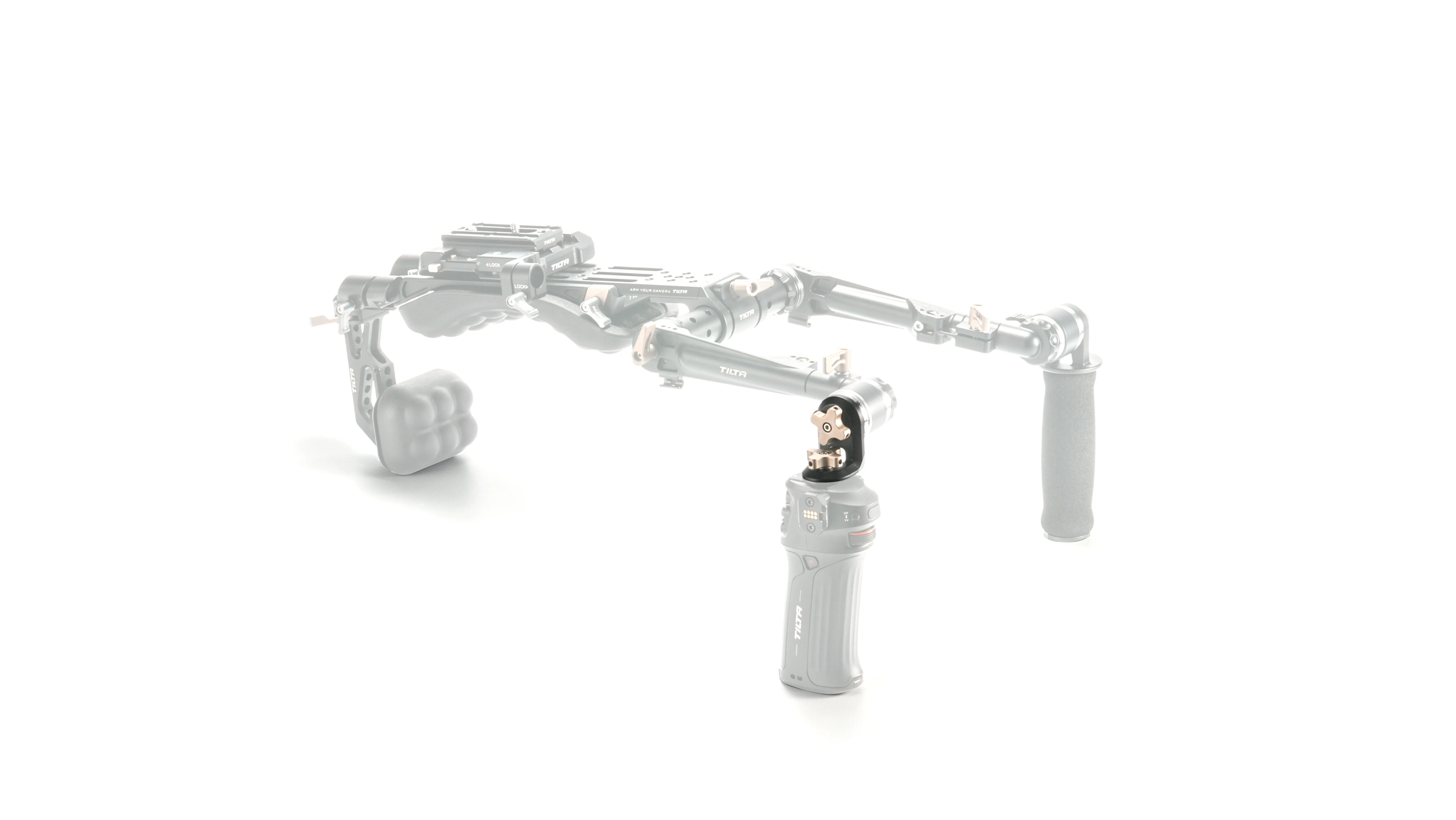 Tilta Right-Angle Rosette Adapter to 1/4"-20 with Locating Pins (Black)