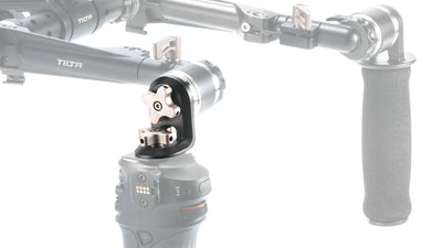 Tilta Right-Angle Rosette Adapter to 1/4"-20 with Locating Pins (Black)