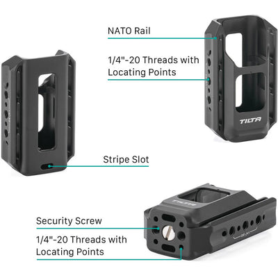 Tilta Accessory Mounting Expander for DJI Osmo Pocket 3 - Black