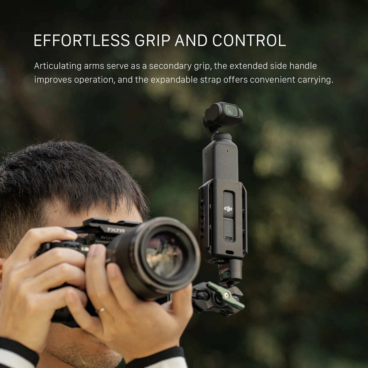 Tilta Accessory Mounting Expander for DJI Osmo Pocket 3 - Black