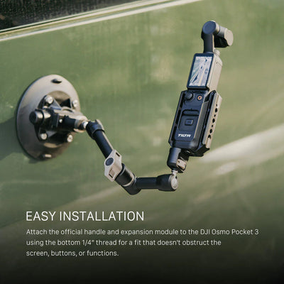 Tilta Accessory Mounting Expander for DJI Osmo Pocket 3 - Black