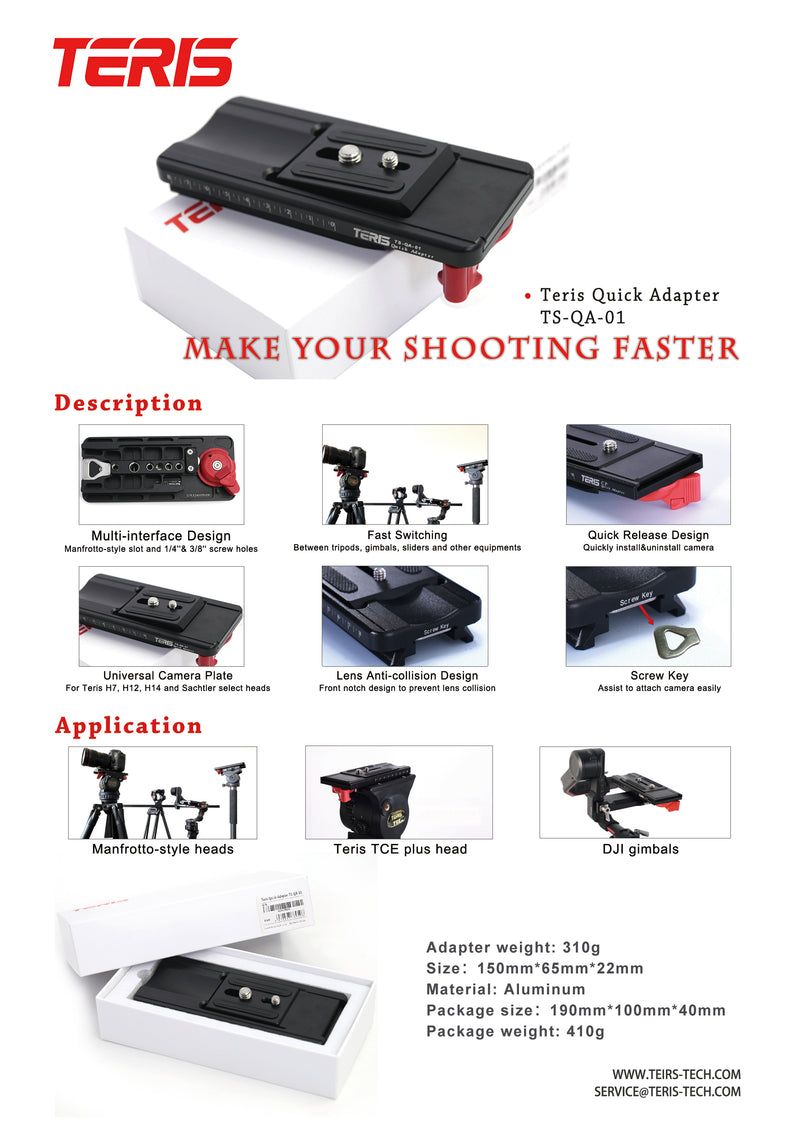 Teris TS-QA-01 Quick Adapter Plate