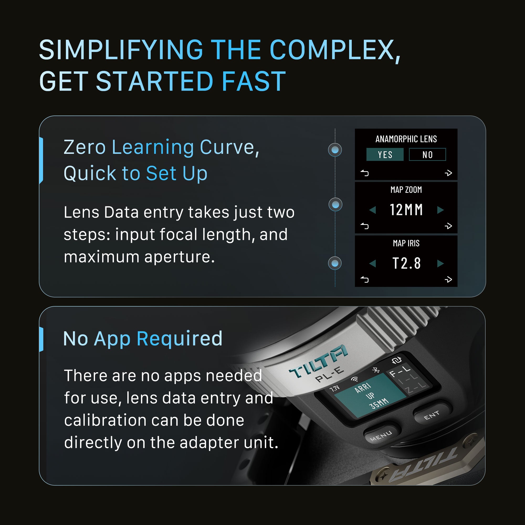 Nucleus Auto Focus Adapter (E to PL) Dual Nano II Motor Kit