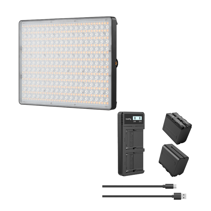 (BUNDLE) Amaran P60c RGBWW LED Panel + NP-F970 Battery & Charger Kit