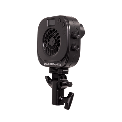 amaran Halo 100x complete light, rear three-quarter view