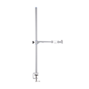 Amaran Verge Desk Clamp Stand, Silver