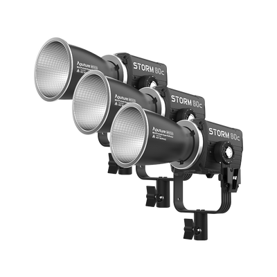 Aputure STORM 80c 3-Light Kit: three STORM 80c lights