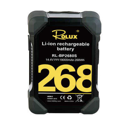 Rolux 268Wh 14v Heavy Duty V-Mount Battery FREE Dual Charger